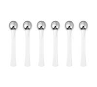 MINAOLULUS 6pcs Portable Metal Eye Cream Applicator Rod for Makeup Use Compact and Beautiful Eye Massaging Stick for Women Skin Care