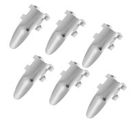 MINAOLULUS 6pcs Stainless Steel Finger Picks Large Holes for Guitar Banjo Thumb Finger Protectors Suitable for Acoustic and Stringed Instruments