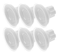 MINAOLULUS 6pcs Turtle Perch Suction Cups for Window, Large 5.8cm White Plastic Knob Suction Cups, Bird and Fish Tank Perch Accessories for Terrarium and Pet Habitat