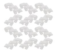 MINAOLULUS 80pcs White Wire Cage Connector Clips for DIY Pet Cage Assembly, Universal Mesh Panel Clamps for Outdoor Pens, Modular Storage Cube Fasteners Suitable for Small Animals