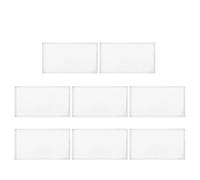 MINAOLULUS 8pcs Commemorative Banknotes Holder Plastic Banknote Storage Box Portable Currency Organizer with Compartments for Money Collection and Document Protection