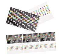 MINAOLULUS 8pcs Guitar Fretboard Stickers for Beginners Self-adhesive Sound Name Decals Easy to Remove and Transparent Options for Acoustic and Electric Guitars