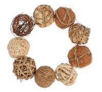 MINAOLULUS 9pcs Decorative Balls Wicker Rattan Balls for Centerpiece Bowls Bowl Filler Decor for Home Garden Wedding Party Style