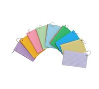 MINAOLULUS 9pcs Index Card Book Heavy Duty Rules for School Office Note Taking List Study Home Lined Index Cards College Ruled Random Color