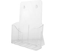 MINAOLULUS A4 Acrylic Brochure Holder Wall Mounted File Organizer Single Tier Document Rack for Office Desk and Retail Display