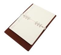 MINAOLULUS A5 Loose-leaf Notepad with Pu Cover for Office Use, Business Planner Notebook with Organize Work Feature and Easy to Store Design, for Travel Diaries and Listing Ideas