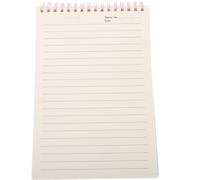 MINAOLULUS A5 Thick Spiral Notebook with Light Pink Cover, Horizontal Lined Pages, Sturdy Binding for Students’ Classroom Notes and Exam Preparation Journal