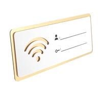 MINAOLULUS Acrylic Wifi Password Wall Sign for Home or Shop Hanging Decoration 25Cm by 10Cm Network Coverage Indicator