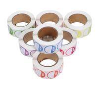 MINAOLULUS Adhesive Sticky Week Labels Copper Sticker Material, Practical Usage 7 Rolls English Letter Design and Restaurant Days of Week Label Stickers for Bakery Shops