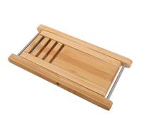 MINAOLULUS Adjustable Classical Guitar Footstool Bamboo Wood Foot Rest Stool with 4 Height Levels, Solid Natural Bamboo Foot Pedal for Acoustic Guitar Players