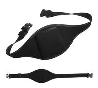 MINAOLULUS Adjustable Mic Waist Belt Pouch Fitness Instructor Microphone Carrier Bag with Strap for Workout and Stage Use, Black