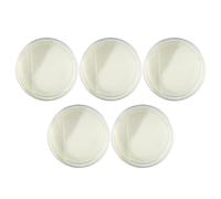 MINAOLULUS Agar Petri Dish Set Smooth Burrfree Edges, Safe Handling 5pcs round Stackable Laboratory Culture Dishes for School Science Fair Projects and High School Stem Education