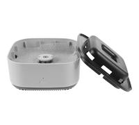 MINAOLULUS Air Purifier Ashtray with Aromatherapy Pad, Grey Small Indoor Smokeless Ashtray for Home and Travel, Odor-removing Filtered