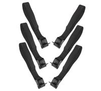 MINAOLULUS Anti-Wear Umbrella Securing Straps 6pcs Black PP Material, Adjustable Buckle Bands for Advertising Umbrellas and Pre-Marriage Celebrations
