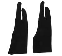 MINAOLULUS Artist Gloves Lightweight Fabric Hand Gloves for Drawing and Sketching 3pcs Two-finger Break Resistance, for Students and Digital Tablet Use