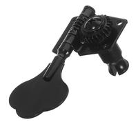 MINAOLULUS Bass Guitar Tuning Peg Left Hand String Tuners for Electric Bass Guitar Black Open Gear Machine Heads for Precise String Tuning