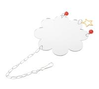 MINAOLULUS Bird Self Enjoy Parrot Cage Mirror with Bell Cage Decoration Easy Installation Acrylic Metal Home Decoration