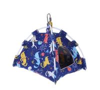 MINAOLULUS Blue Canvas Bird Parrot Tent Small Hanging Nest Cage Accessory Mini Pet Supplies for Parakeets and Small Birds