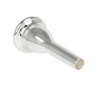 MINAOLULUS Brass Tuba Mouthpiece Replacement Smooth Surface and Strong Sound Penetration, Silver Colour Instrument Accessory for Professional Musical Instruments