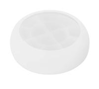 MINAOLULUS Candle Making Mold Silicone Candle Jar Mold White Smooth Surface Simple Demolding Stylish Personal Design for Small Batch Production Creative Studios 8.3x8.3x2.5inch