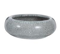 MINAOLULUS Ceramic Ink Dish for Calligraphy Beginners with Crackle Glaze Small Brush Washing Cup Suitable for Chinese Brush Practice and Ink Pot Holder