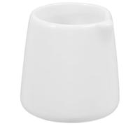 MINAOLULUS Ceramic Milk Jug Creamer Pitcher for Coffee Frothing and Serving, White Compact and Portable Design, Multifunctional Use for Home and Office Coffee Making