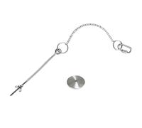 MINAOLULUS Chicken Vegetable Hanging Feeder Stainless Steel Food Holder with Chain for Parrots and Chickens, Hanging Installation Attracts Chicks to Eat, Sturdy Bird Feeding Tool