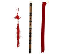 MINAOLULUS Chinese Bamboo Flute Traditional Transverse Flute for Beginners and Enthusiasts Made of Bamboo with Excellent Timbre and Practical Design, Featuring round Opening and Chinese Knot