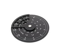 MINAOLULUS Circle of Fifths Wheel for Guitar and Ukulele Portable Rotating Music Theory Tool with Aluminum Alloy Material, for Practice and Song Composition by Beginners and Advanced Players