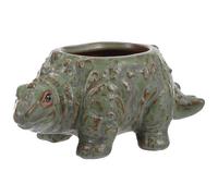 MINAOLULUS Creative Ceramic Dinosaur Succulent Planter Pot, Single Spinosaurus-Shaped Flowerpot for Home and Garden Decor, Funny Green Plants Pot for Indoor Use