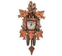 MINAOLULUS Cuckoo Wall Clock Traditional 304 Stainless Steel Bird House Clock for Living Room Bedroom Indoor Home Décor Decorative