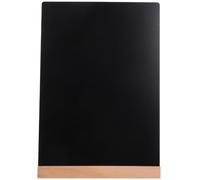 MINAOLULUS Desktop Chalkboard Sign Tabletop Chalkboard Sign with Stand Black Abs Wood Reusable Multi-Functional for Announcement Business Desk Decor