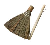 MINAOLULUS Desktop Cleaning Broom Handmade with Natural Miscanthus and Wood Rustic Design Tabletop Cleaning Broom Suitable for Indoor and Garden Use