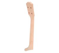 MINAOLULUS DIY 26-inch Wooden Ukulele Neck with Classical Fingerboard Unfinished Ukulele Finger Plate Accessory for Concert Suitable for DIY Repairs and Beginners