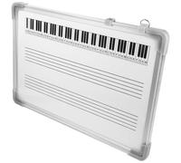 MINAOLULUS Double-Sided 30x40cm Musical Staff Whiteboard for Classroom Teaching, Erasable Staff Writing Board with Keyboard Lines, Educational Music Teaching Aid for Music Practice