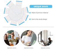 MINAOLULUS Double-Sided English Office Time Cards Attendance Recording Sheets for Microcomputer Punch Clock, Paper Cards for Employee Work Attendance