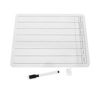 MINAOLULUS Double-Sided Long Division Lapboard 9x12 Inch Dry Erase Whiteboard with Printed Lines and Grids for Students and Teachers, Thickened Wood and Plastic Board Suitable for Home