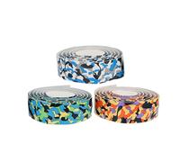 MINAOLULUS Drum Stick Wrap 6Pcs Water-Resistant PU Sweat Absorbing Bands for Drummers Camouflage Design Comfortable Grip for Live Shows