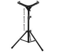 MINAOLULUS Dumb Drum Storage Rack Alloy 38.91X16.90X16.90 In Black Adjustable Snare Drum Rack with Rivet Technology and Workmanship Percussion