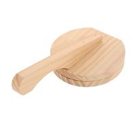 MINAOLULUS Ergonomic Wooden Dumpling Pressing Tool with Adjustable Thickness for Family Baking Activities, Natural Beige Dough Maker, Handmade Wooden Dumpling Skin and Pizza Dough Press