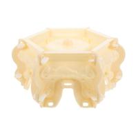 MINAOLULUS European Style Hexagonal Flower Pot Mold Plastic Thick Concrete Mold for Outdoor Planter and Craft Projects