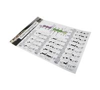 MINAOLULUS Flute Fingering Chart Poster Coated Paper Learning Aid and Practice Tool for Flute Beginners Music Chord Guide for Effective Practice and Teaching