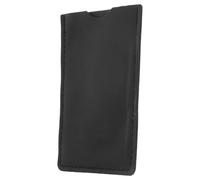 MINAOLULUS Foldable Pocket Comb Case for Men, PU Protective Design, Portable Travel Pouch, Black, Suitable for On the Go Use and Beard Grooming