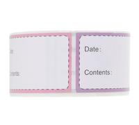 MINAOLULUS Food Storage Labels Stickers for Containers and Jars Removable Freezer Date Labels Roll with 250 Self-Adhesive for Kitchen Organization