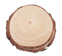 MINAOLULUS Garden Wood Paver Stepping Stones 2Pcs Round Wood Slice 23-25Cm Diameter 2Cm Thickness for Yard Pathway and Outdoor Decoration