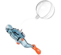 MINAOLULUS Glow in The Dark Floating Diver Ornament for Aquarium, Small Blue Artificial Fish Tank Decoration Suitable for Underwater Scenes and Aquatic Pets