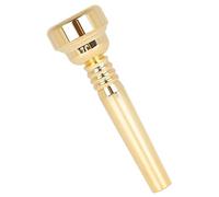 MINAOLULUS Gold-plated Trumpet Mouthpiece Replacement for Small Trumpet Brass Metal Musician Accessory for Beginner Professional Players