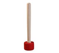 MINAOLULUS Gong Mallet Singing Bowl Mallet Striker Easy to Use Universal Cloth Wood Red for Yoga Class and Meditation Class