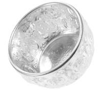 MINAOLULUS Hand-Carved Thai Metal Bowl 8cm Diameter Silver Decorative Household Kitchenware for Restaurant Hotel Dining and Food Storage Random Style