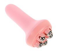 MINAOLULUS Hand Held Five-Beads Massage Roller for Back and Neck Relief, Muscle Massager Steel and Abs Material, Portable Stress Relieving Device Suitable for Office and Anywhere Use